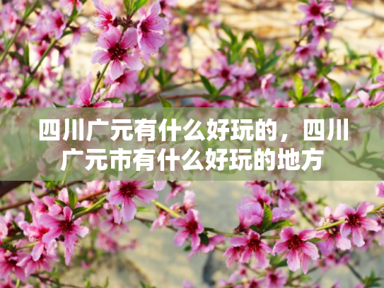 四川广元有什么好玩的，四川广元市有什么好玩的地方
